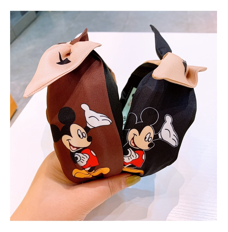 Original Korean Retro Custom Cartoon Color Matching Bow Letter Headband Wild Hairpin Jewelry Headband Wholesale display picture 3