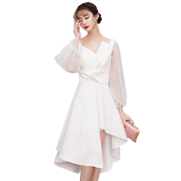 white evening dress