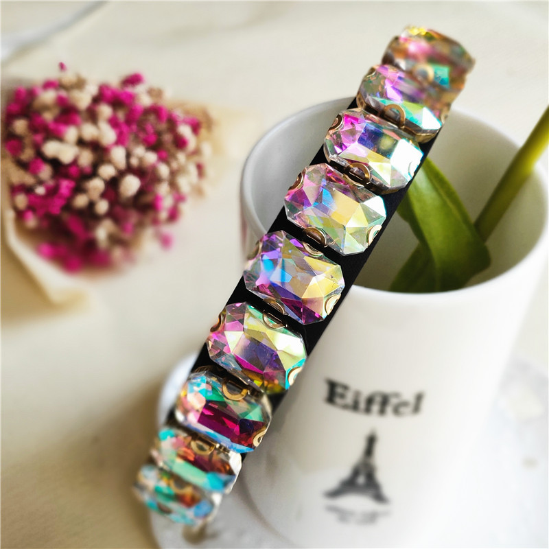 203915w Koreanische Haarschmuck Erwachsene Diamant Stirnband Mädchen Süßes Stirnband Einfache Druck Haar Dünne Haarkarte display picture 3