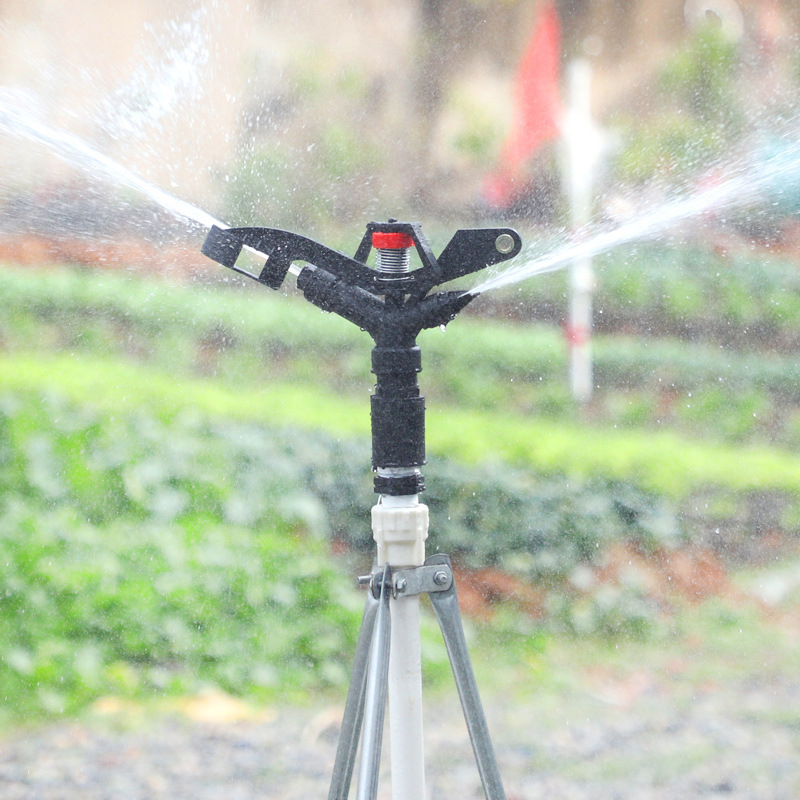 1 pulgada rociador de plástico 360 grados rotativo automático césped vivero huerto campo agrícola anti sequía sin impuestos