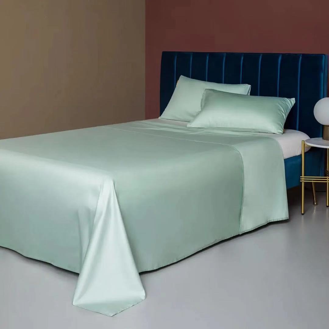60支长绒棉贡缎床单单件纯棉双人被单全棉单件床上用品1.5米1.8米|ms