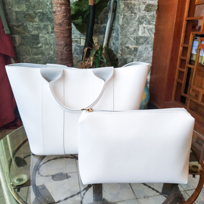 大容量子母包2020新款百搭简约手提单肩斜跨托特女包厂家现货直销|ru