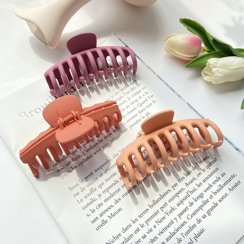 Korean Sweet Frosted Color Clip Make-up Hair Clip  Wholesale display picture 4