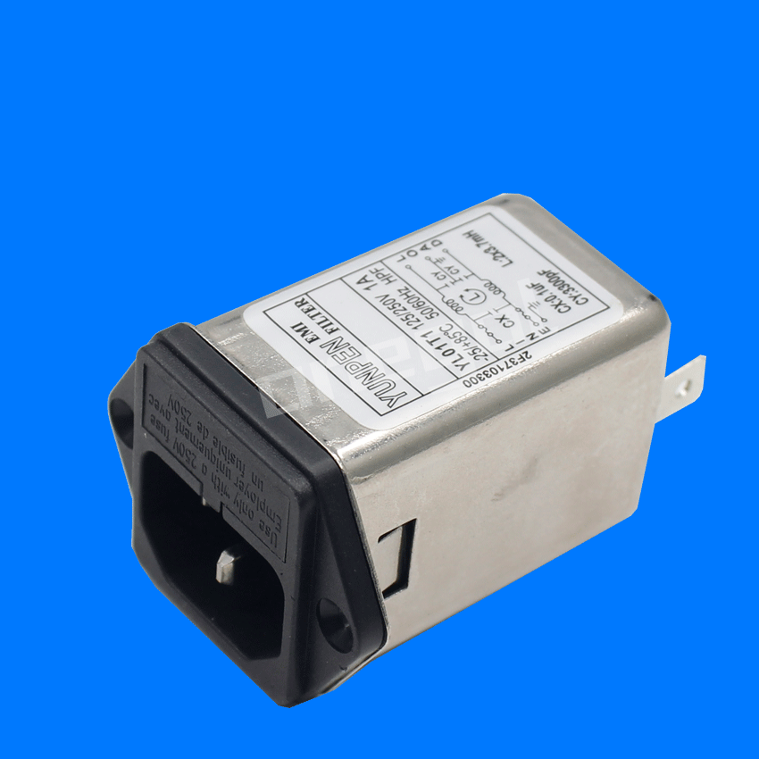 二合一单双保险滤波器CW2A -10A-T 带螺丝孔单保险+品字滤尾波器