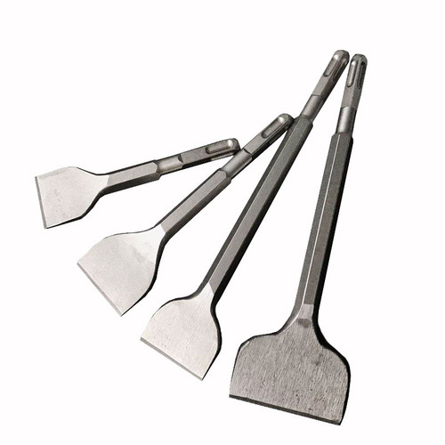 Electric hammer square handle four-pit impact drill bit square handle pointed flat concrete cement wall drilling electric pick tip flat chisel drill