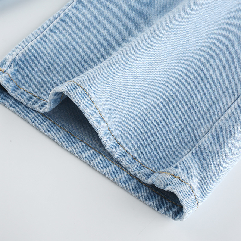 2020 Summer new arrival fashion detachable design high waist hollow jeans for women vintage style Casual pants loose trousers