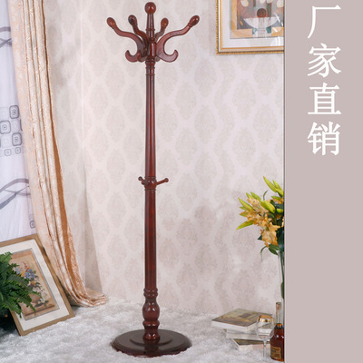 厂家直销实木衣帽架桦木简约现代衣架落地简易客厅衣服整理收纳架|ms