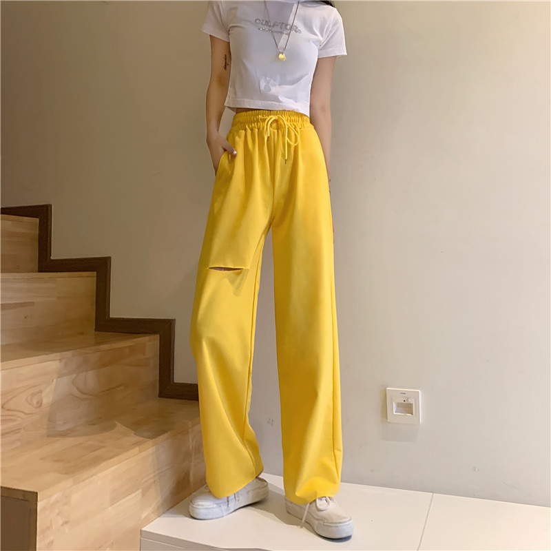 Damen Freizeithose Aus Baumwolle Mit Gummizug Für Den Sommer_voghion.com