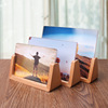 Photo frame from natural wood, acrylic jewelry, wooden base, wholesale