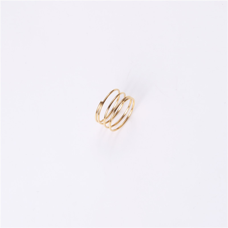 Simple Style Geometric Titanium Steel Plating Rings display picture 5