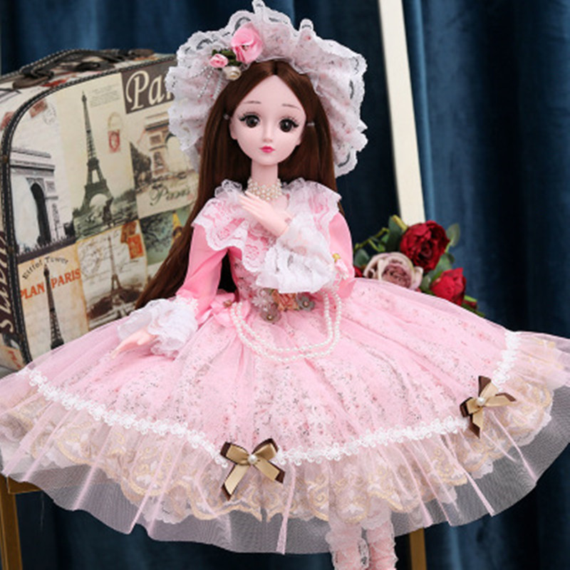 Darling Barbie 60cm Dress Up Dialogue Doll Princess Set Simulation Play House Girl Toy Gift Box