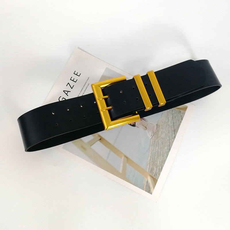 Cintura di marca di nuova moda Collezione vita da donna Cappotto con cintura in pelle PU double face di alta qualità Instagram Copertura rossa ampia in vita_voghion.com