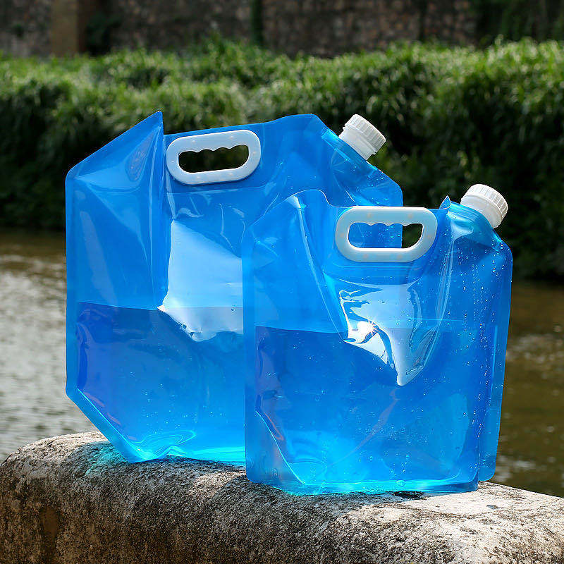 Carried outdoor large capacity portable foldable water storage bag mountain climbing travel sports water bucket camping water storage bag