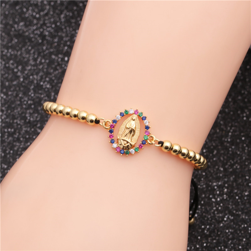 Brazilian style copper micro-set zircon adjustable bracelet Valentineu0027s Day gift wholesale nihao