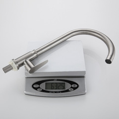 Guangdong 304 stainless steel single cold kitchen faucet brushed ball anti-stuck rotating sink sink faucet