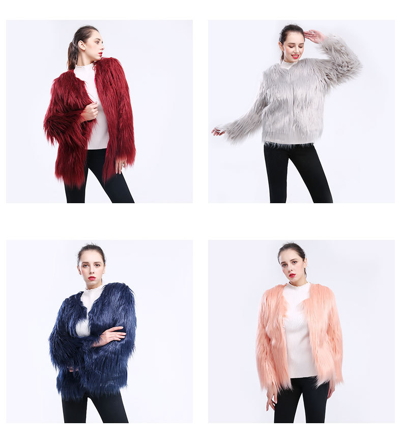 Women's imitation fur coat imitation fur coat_voghion.com