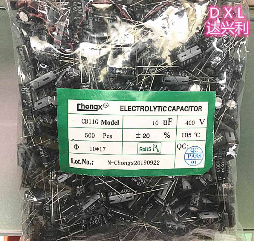 直销全系列直插电解电容10UF 400V  10*17    量大价优 