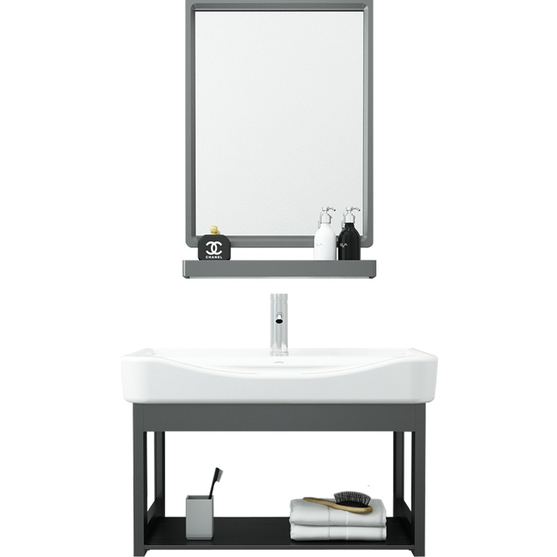 Apartamento pequeño gabinete de baño Hotel de alquiler de baño simple lavabo gabinete de baño combinación de gabinete