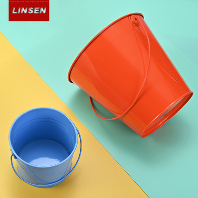 色彩鮮豔噴漆鐵皮水桶 1000個以上顏色可以定制 大號橙色暫沒貨