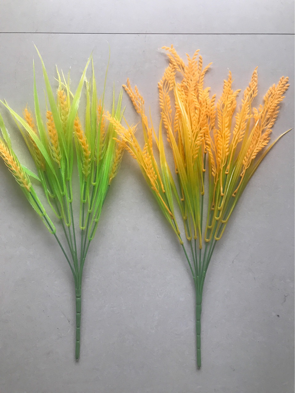 仿真稻谷麦穗仿真植物禾苗稻谷仿真花假花七叉塑料花小把花批发|ms