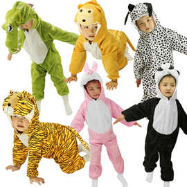 六一活动儿童动物演出服装幼儿园表演服大灰狼老虎青蛙小兔子老鼠