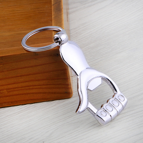 Metal Thumbscrew Bottle Opener Keychain Car Key Holder Creative Gift Can Be Laser Engraved with LOGO
