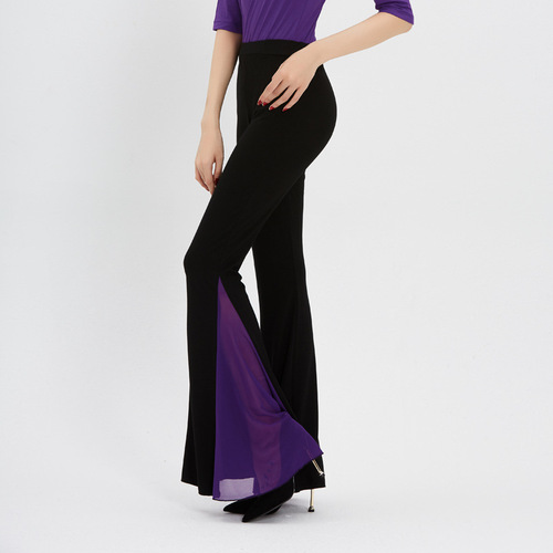 Dance Pants for Women, Belly Dance Performance Pants, Gymnastic Dress Pants, Wide Leg Pants, Latin Dance Practice Pants, Model Catwalk Pants