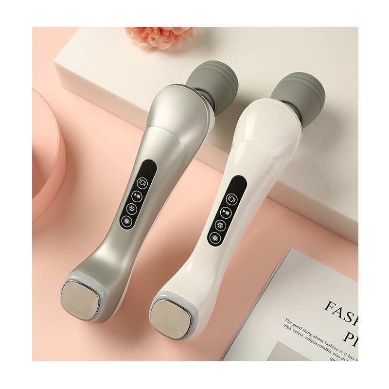 多功能光子美容按摩仪收缩毛孔精华导入加热制冷震动家用护肤外贸