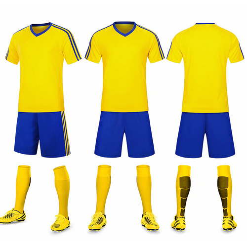 Men's Custom Football Uniform Set Adult Competition Training Team Shirt Sports Children Short Sleeve Baby Team Apparel with Number Printing