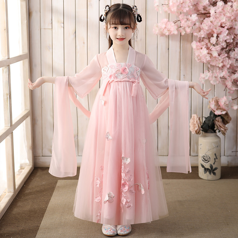 Children Hanfu little girl super fairy girls kimono dresses hanfu Fairy dresses  Ancient Dress Girls tang girls Hanfu