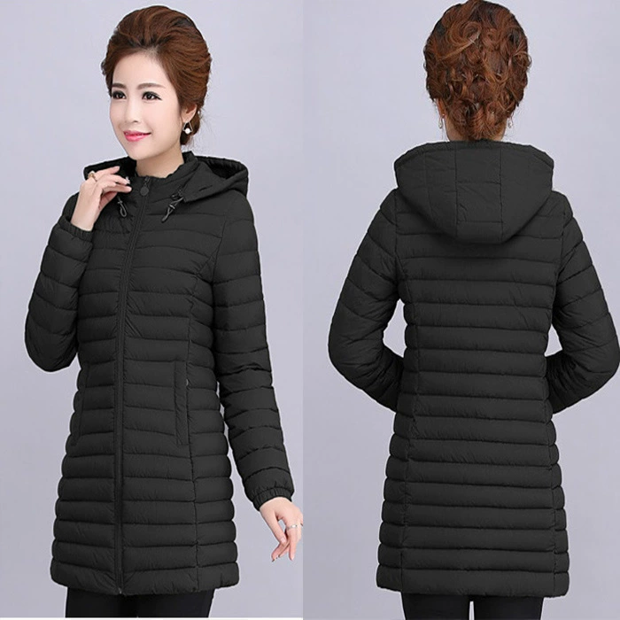 2023 новая осенне-зимняя пуховая одежда среднего возраста и старых людей с хлопковой подкладкой в длинном киоске, пальто с хлопковой подкладкой для матери больших размеров