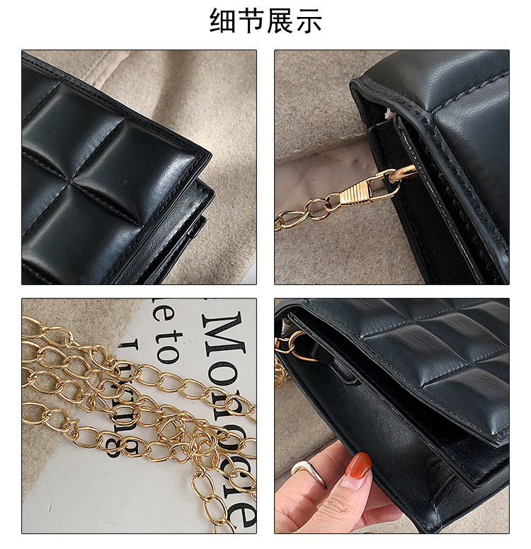 Small Pu Leather Streetwear Square Bag Underarm Bags Shoulder Bag display picture 26