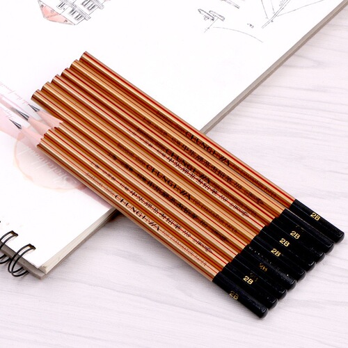 Zhonghua brand 118-2B college entrance examination special pencil student children's writing and painting pencil 12 pack 2B pencil