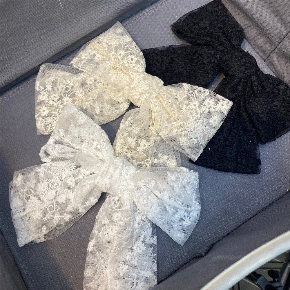 Big Lace Double Bow Hairpin  display picture 19