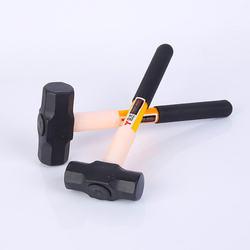 Self-produced and sold shockproof octagonal hammer with handle, shockproof octagonal hammer, multiple specifications for construction site striking