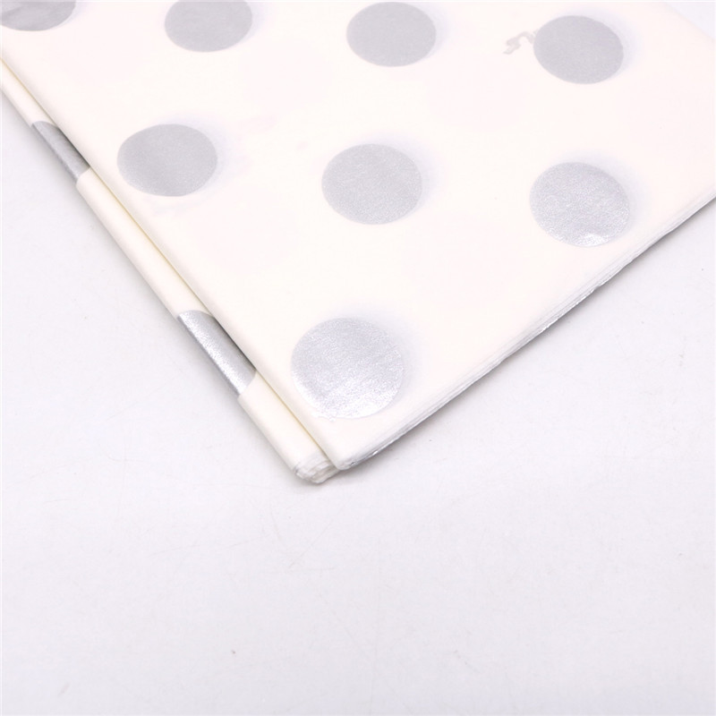 Fabricante en stock caliente de oro y plata patrón de papel de pera floral embalaje de flores papel de copia de lunares de color a rayas papel de pera