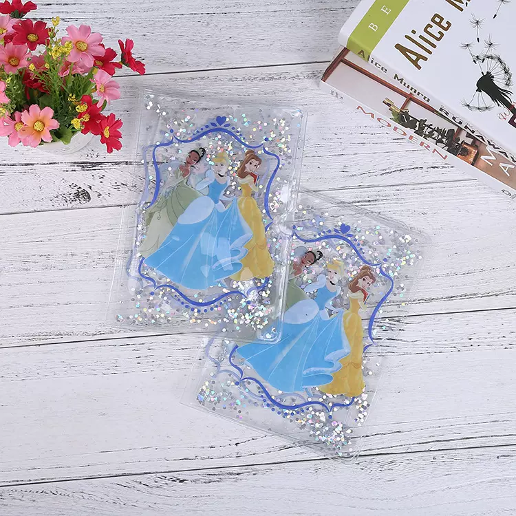 卡通可爱彩印PVC书皮EVA书皮手帐本流沙学生日记本卡本书皮书套