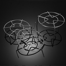 厨房用品蒸菜盘蒸架 304不锈钢三脚蒸菜架蒸饭架 高脚烹饪蒸笼架