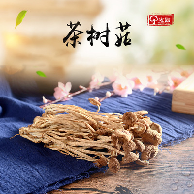 宏园 不开伞茶树菇产地直供未开伞茶薪菇煲汤批古田茶树菇500g|ru