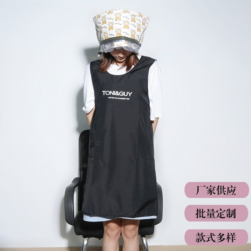 Водонепроницаемый антистатический черный парикмахерский шарф популярный простой шарф для парикмахерской Парикмахерский шарф черный производитель в наличии