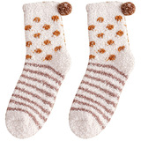 Коралловые бархатные японские удерживающие тепло носки для беременных, средней длины, увеличенная толщина