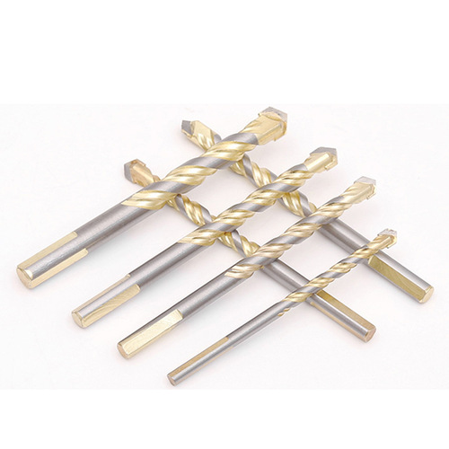 Overlord drill multi-purpose alloy triangular drill bit glass tile concrete wall iron hand electric drill hole drilling drill