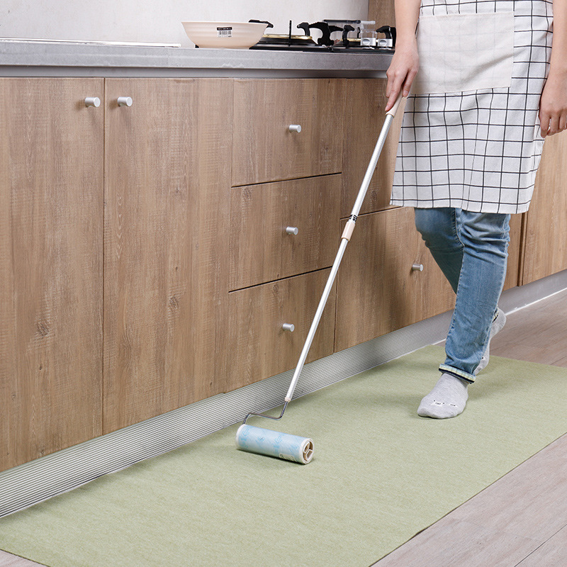 일본 수입 흡착 방습 바닥 매트 주방 거실 가정용 미끄럼 방지 방수 내유성 단색 더러움 방지 카펫