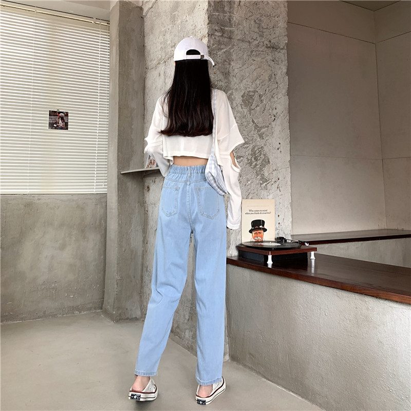 loose casual denim pants TH50424 Light 