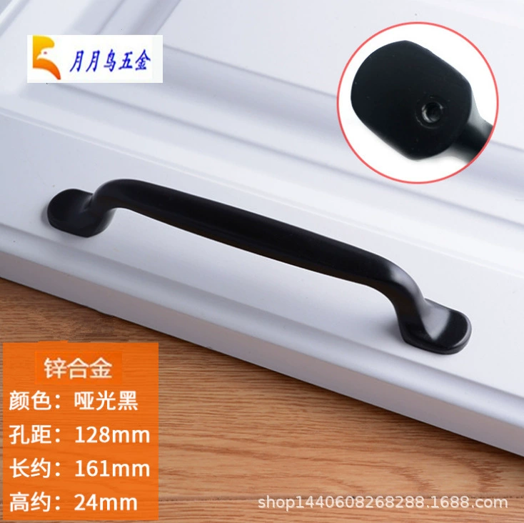 American Black Cabinet Wardrobe Hand Hand Door Door Door Door Door Modern Simple Furniture European -style Hardware Hand