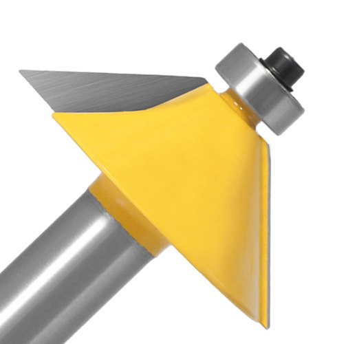 45 degree bevel knife 1/2 handle 12 handle woodworking milling cutter engraving machine head 45 degree chamfering knife chamfering head