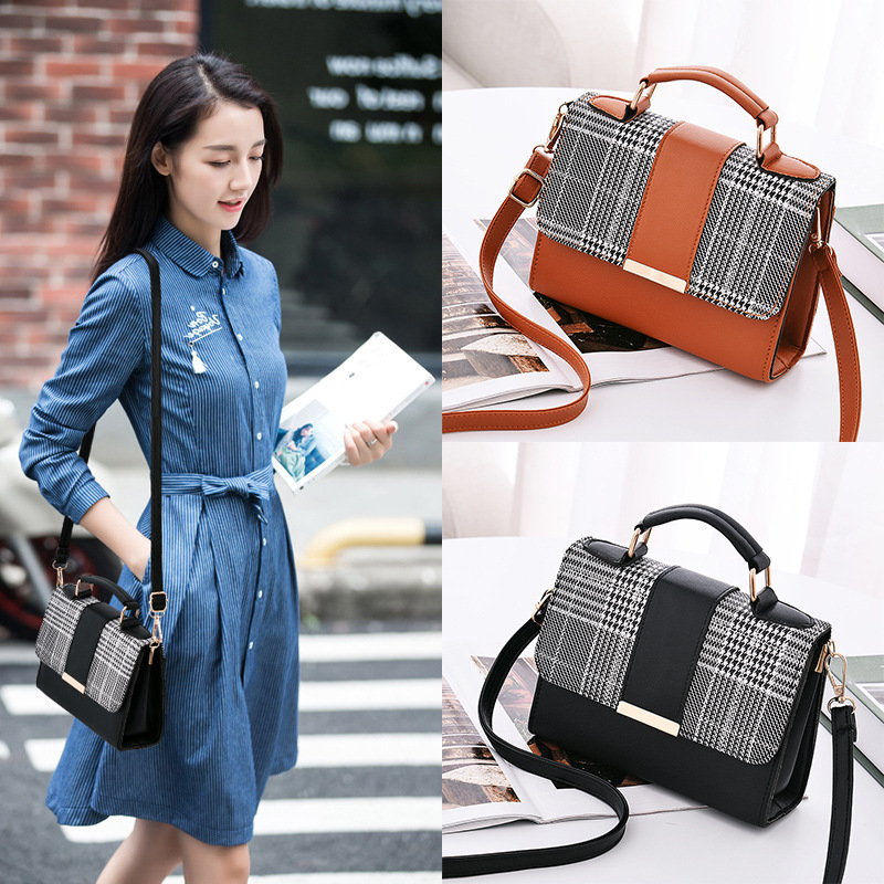 [New women bag female handbags fashion leather bags女包手提包]