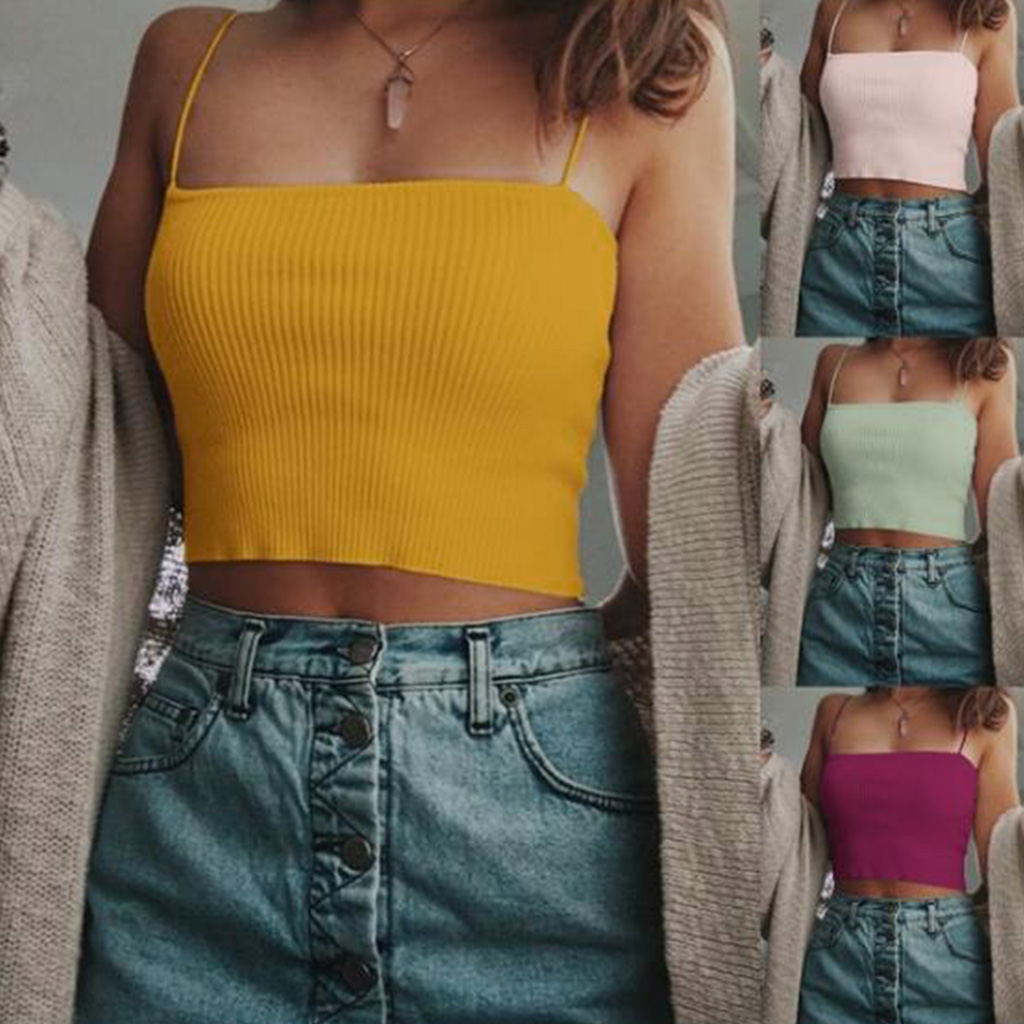 new style ladies fashion suspender vest top NSYF1074