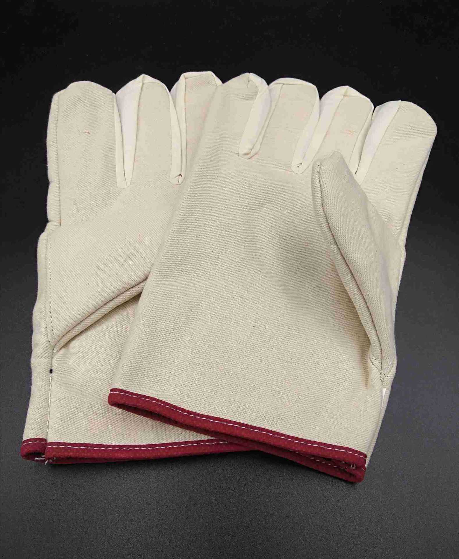 手套 純棉斜紋 複合厚裏襯 紅邊結實耐磨 勞保防護用品