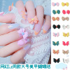 Japanese nail decoration, big cartoon three dimensional resin with bow, internet celebrity